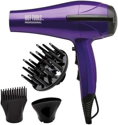Purple Turbo Ceramic and Ionic Hair Dryer