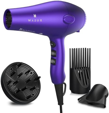Purple tourmaline ceramic ionic blow dryer