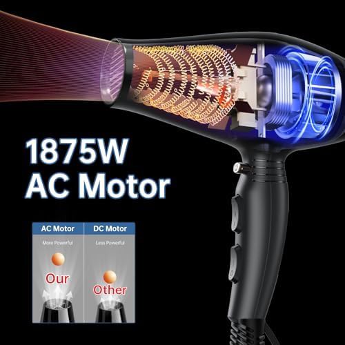 Quiet AC motor dryer with diffuser — photo 3