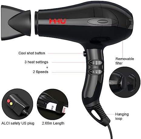 Professional AC motor ionic frizz dryer — photo 4
