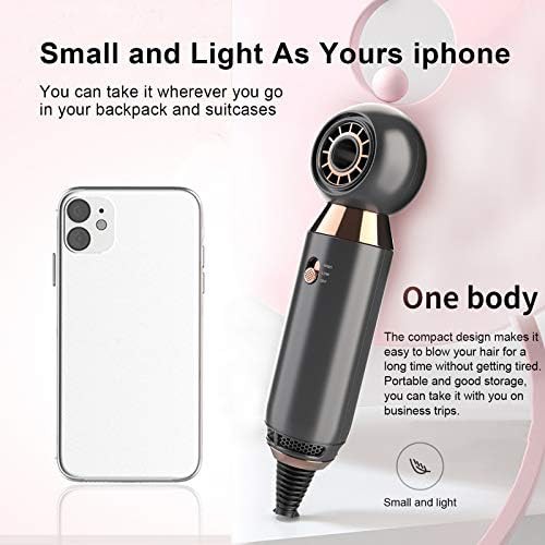 Lightweight and compact gray blow dryer — photo 3