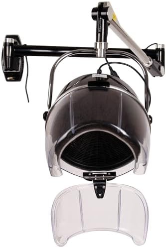 Retractable wall hood dryer with timer