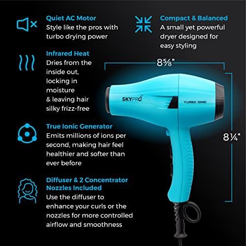 Short barrel infrared travel blow dryer — photo 4