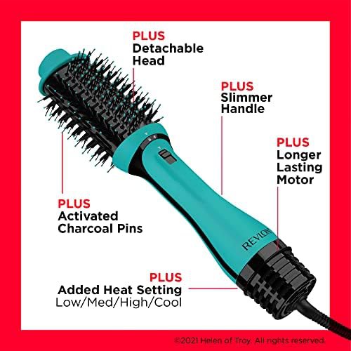 Teal One-Step Volumizer Plus Styler Brush — photo 5