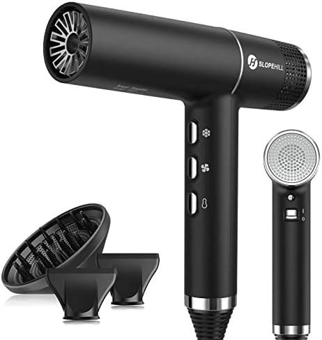 Brushless motor hair dryer with LED display