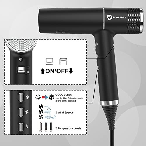 Brushless motor hair dryer with LED display — photo 4