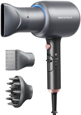 Ionic hair dryer with diffuser for curls