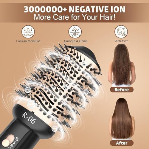 Gold oval barrel hair dryer and styler — photo 4
