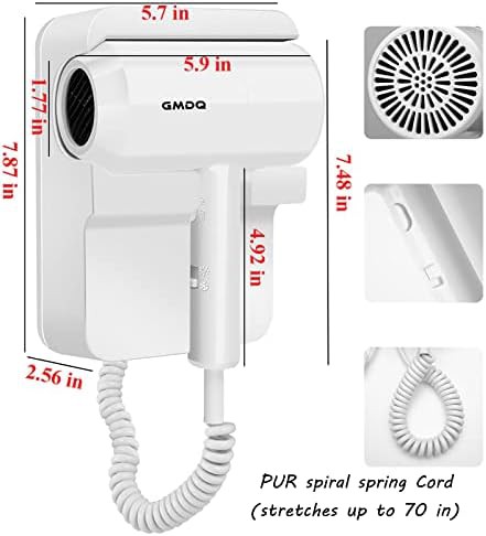Wall Mounted Hotel Dryer with Massage Comb — photo 4