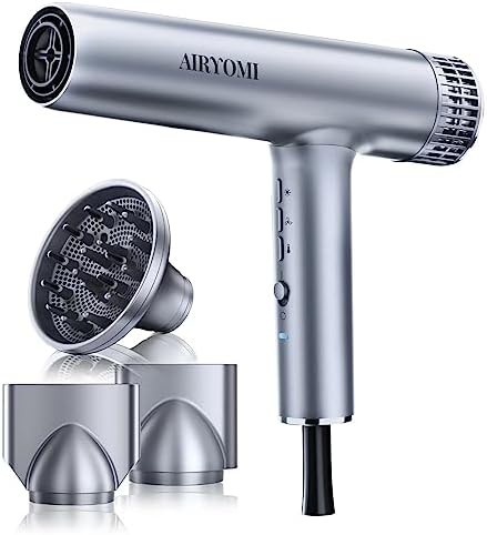 Professional brushless ionic dryer with magnetic diffuser