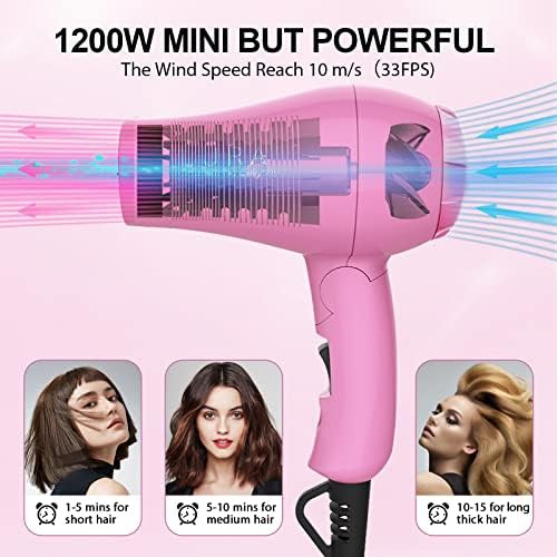 Portable travel hair dryer mini with concentrator — photo 3