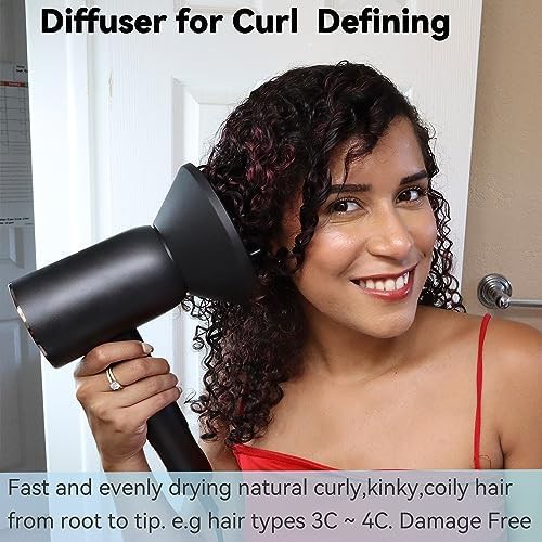 Compact Black 1875 Watt Quiet Hair Dryer — photo 4