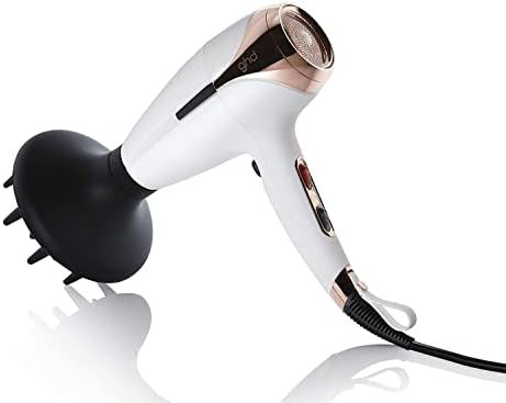 White Helios Hair Dryer with Diffuser and Brush — photo 5