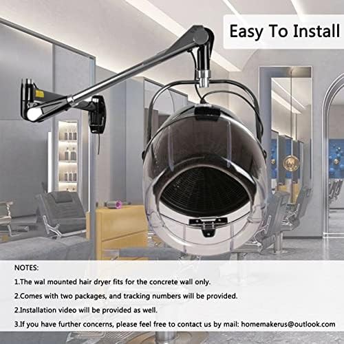 Wall mounted swivel arm hooded dryer — photo 5