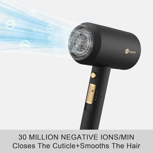 Black ionic hair dryer with diffuser attachment — photo 3