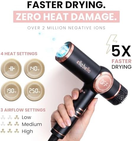 Negative ion quiet dryer with diffuser — photo 4