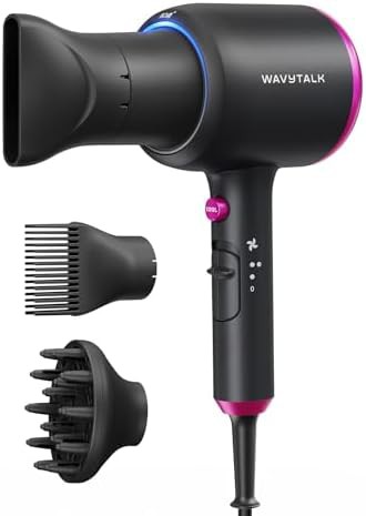 Pink ionic hair dryer with diffuser