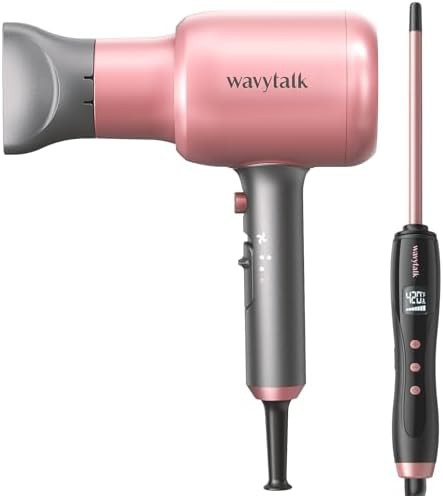 Compact ionic hair dryer and curling iron