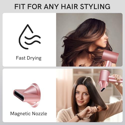 Cordless pink dryer with digital screen — photo 5