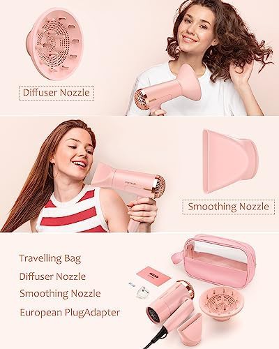 Pink Compact Foldable Dryer with Safety Plug — photo 4