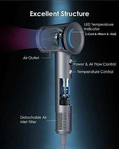 Silver blue high speed ionic dryer — photo 5