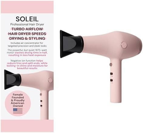 Soleil Professional Ionic Dryer in Blush