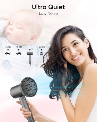 High speed ionic dryer with magnetic diffuser grey — photo 5