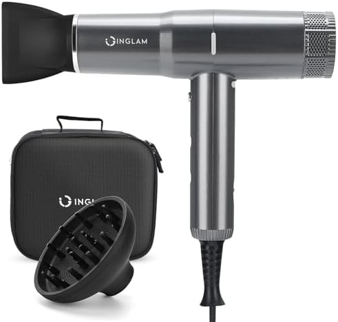 Ionic frizz control travel hair dryer