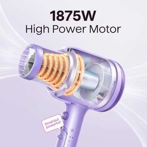 Purple ionic hair dryer and straightener — photo 3
