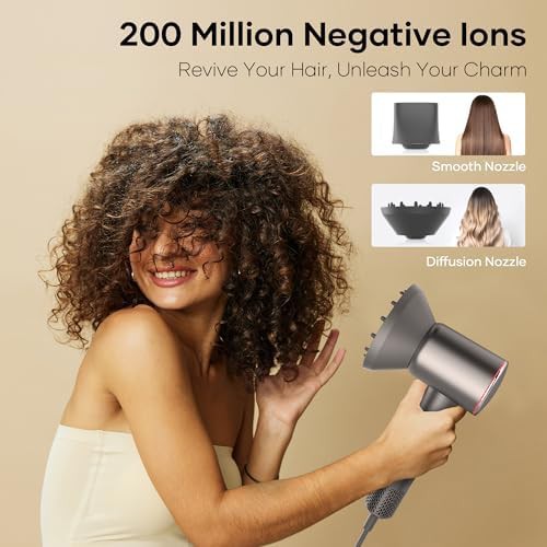 Professional ionic gray dryer with magnetic diffuser — photo 5