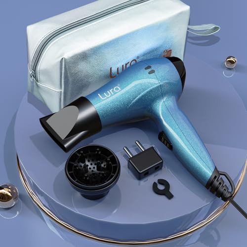Travel hair dryer with diffuser and european plug — photo 5