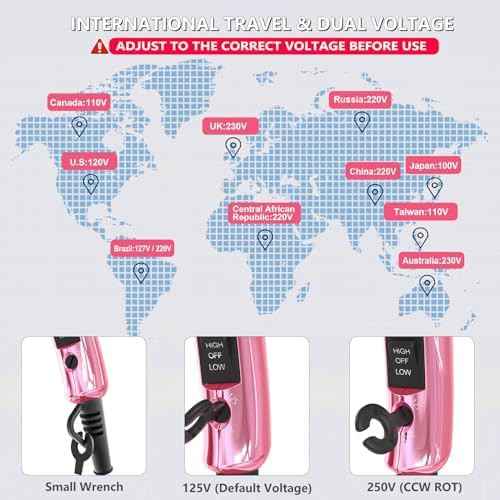 Compact dual voltage folding hair dryer — photo 3
