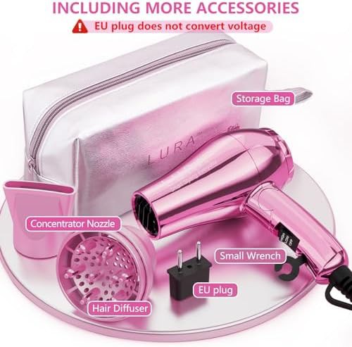 Compact dual voltage folding hair dryer — photo 5
