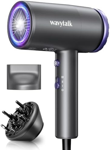 Purple ionic hair dryer with concentrator