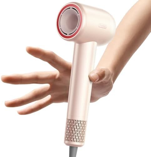 Gold blush ionic travel dryer for quiet drying