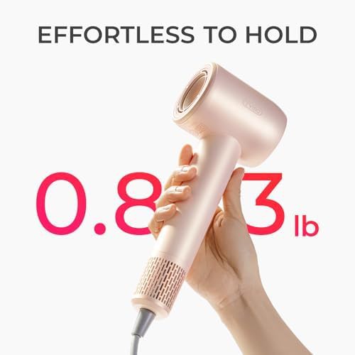 Gold blush ionic travel dryer for quiet drying — photo 5