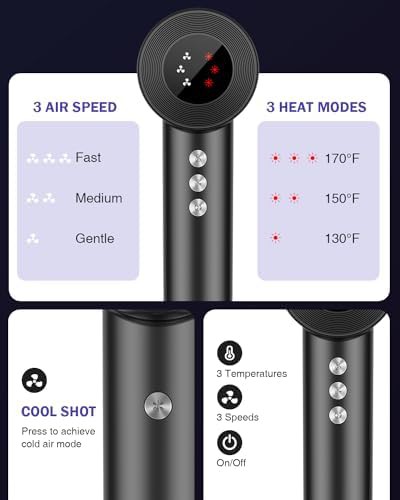 Home hair dryer with magnetic nozzle — photo 3