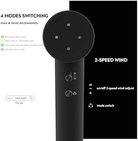 Vader Black Lightweight Ionic Travel Dryer — photo 3