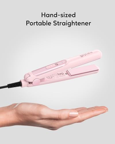Pink ionic hair dryer mini iron — photo 5