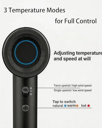 Space gray compact ionic hair dryer — photo 5