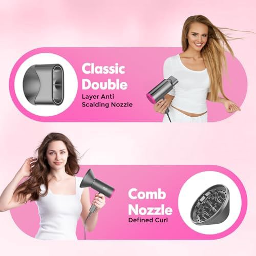 Pink lightweight salon ionic dryer — photo 5