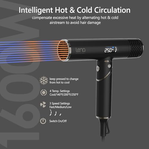 Foldable hair dryer with brushless motor — photo 4