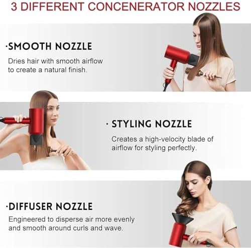 Agate red professional ionic hair dryer — photo 3