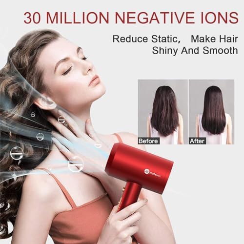 Agate red professional ionic hair dryer — photo 5