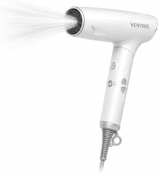 Foldable travel ionic dryer lucid white