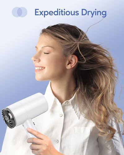 White ionic hair dryer concentrator — photo 4