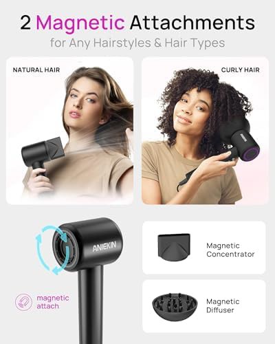 Ionic Home Dryer with Magnetic Diffuser — photo 5