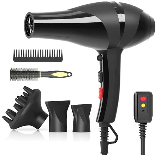Professional ionic blow dryer with diffuser