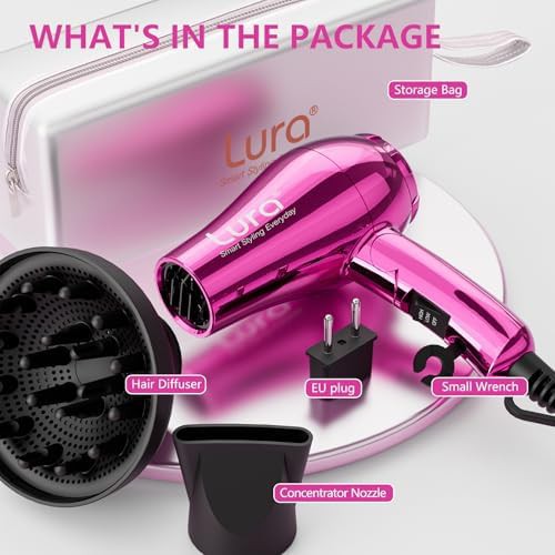 Small dual voltage travel hair dryer folding handle — photo 5