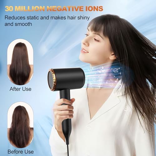 Black turbo ultra quiet ionic dryer — photo 4